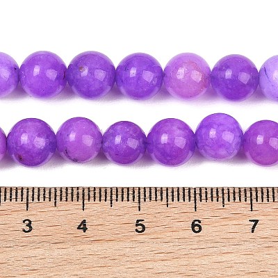 Natural Dyed White Jade Beads Strands GG-CBAEB22-B01-8mm-11-1