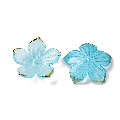 Transparent Acrylic Bead Caps TACR-P011-03C-1
