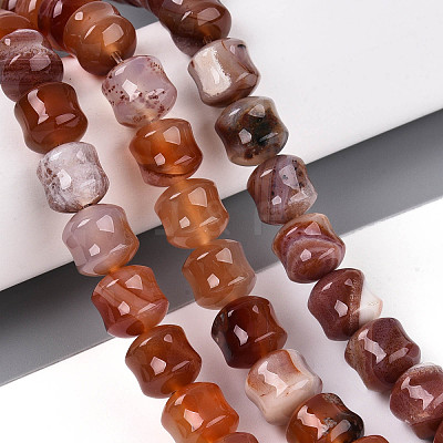 Natural Red Agate Beads Strands G-N353-06A-05-1