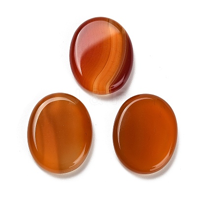 Natural Red Agate(Dyed & Heated) Cabochons G-C166-02E-1