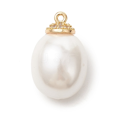 Shell Pearl Pendants PALLOY-JF05418-01-1