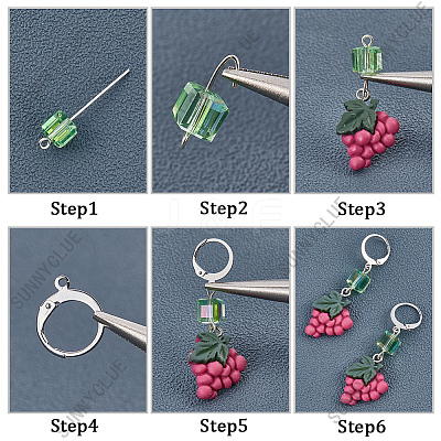 Fruit Theme DIY Resin Dangle Earring Making Kits DIY-SC0027-69-1