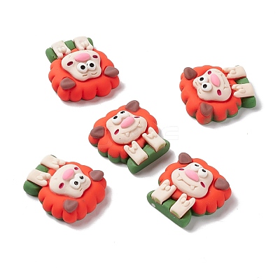 Opaque Resin Cabochons RESI-G036-A05-1