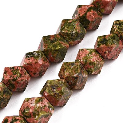 Natural Unakite Beads Strands G-T138-42-1