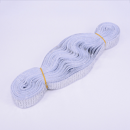 5 Rows Plastic Paillette Lace Trim OCOR-WH0030-91B-1