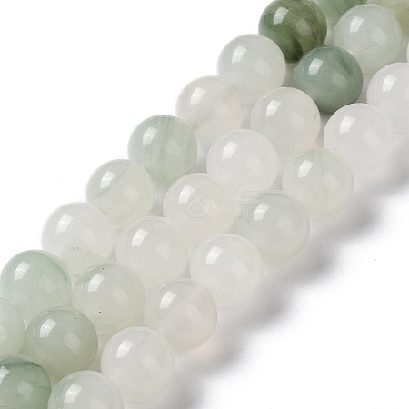 Natural Tianshan Cui Quartzite Beads Strands G-B046-01A-1