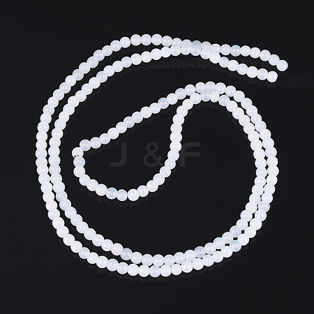Imitation Jade Glass Beads Strands DGLA-S076-4mm-21-1