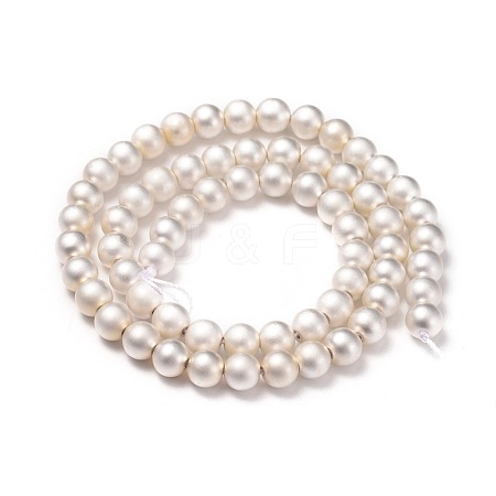 Electroplate Non-magnetic Synthetic Hematite Beads Strands G-I260-10B-01-1