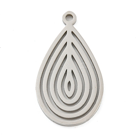 Non-Tarnish 304 Stainless Steel Pendants STAS-Z076-03P-1