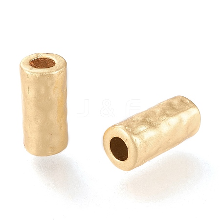 Eco-Friendly Matte Alloy Tube Beads X-PALLOY-N161-03-MG-NR-1