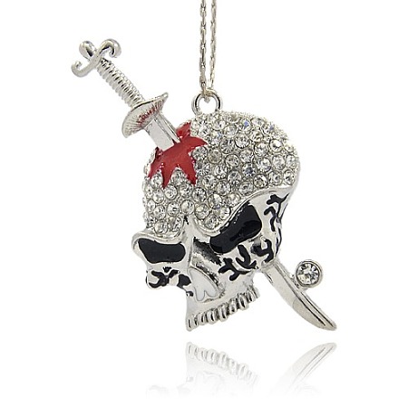 Personalized Skull Pendant for Necklace Making TIBEP-M001-44-1