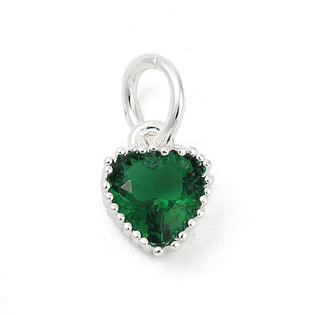 Brass Micro Pave Cubic Zirconia Pendants LS-KK-H204-01S-06-1