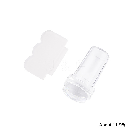 Silicone Nail Art Seal Stamp and Scraper Set X-MRMJ-Q061-001-1