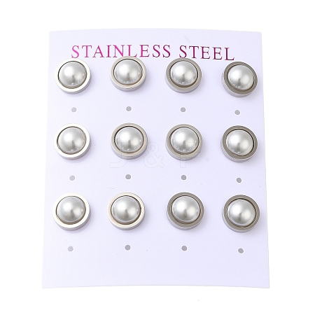 304 Stainless Steel Stud Earring EJEW-C099-02P-1