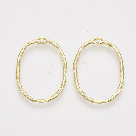 Alloy Open Back Bezel Pendants PALLOY-S121-84-1