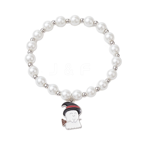 Alloy Enamel Charm Bracelets BJEW-JB10851-01-1