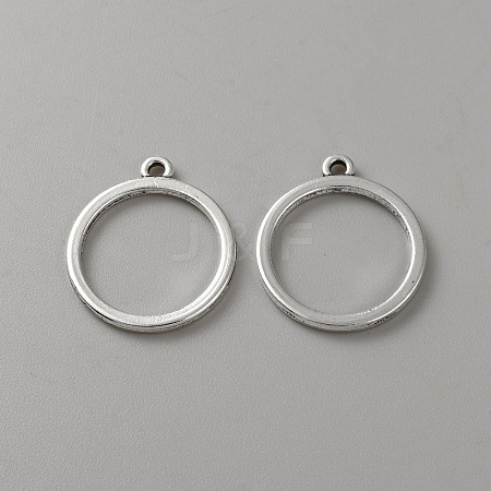 Alloy Open Back Bezel Pendants FIND-WH0421-145AS-1