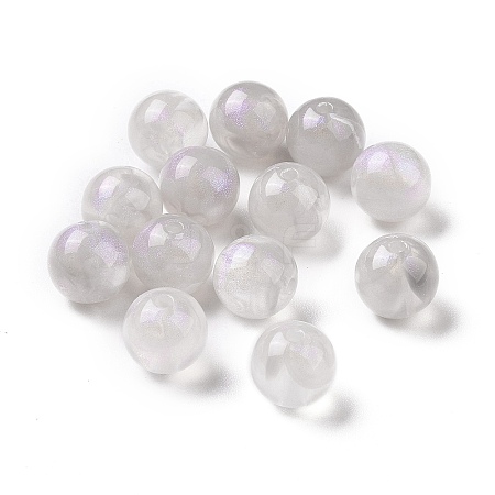 Opaque Acrylic Beads OACR-E014-19B-04-1