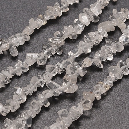 Natural Quartz Crystal Chip Beads Strands G-M205-01-1