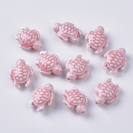 Handmade Porcelain Beads X-PORC-T005-001G-1