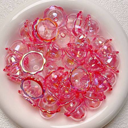 UV Plating Acrylic Bead Caps OACR-CJC0008-09E-1
