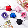 Gorgecraft 6Pcs 6 Colors Hat Flannelette & Felt & Lace Hair Accessories OHAR-GF0001-11-4
