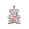 Brass Micro Pave Cubic Zirconia Pendants KK-P300-03P-02-1
