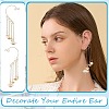 16Pcs 4 Style 316 Stainless Steel Ear Cuff Findings STAS-SZ0002-55-7