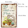 Rectangle Metal Iron Sign Poster AJEW-WH0157-356-2