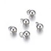 Tarnish Resistant 304 Stainless Steel Sphere Charms X-STAS-O107-04P-A-1