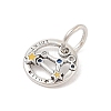 Luminous 925 Sterling Silver Rhinestone Constellation Charms STER-H114-01AS-08-2