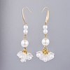 Acrylic Imitation Pearl Beads Dangle Earrings EJEW-JE03369-01-2