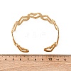 304 Stainless Steel Cuff Bangles for Women BJEW-Z130-01G-4