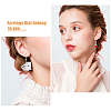 FIBLOOM 3 Set 3 Styles Playing Card Theme Resin Dangle Earrings with Alloy Pins EJEW-FI0003-01-10