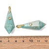 Natural Amazonite Beaded European Dangle Charms GG-CBA9389-03I-2