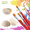 200Pcs Unfinished Natural Wood Cabochons WOOD-SP0001-56-4