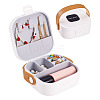 Square PU Leather & PP & Silicone Jewelry Set Box AJEW-TAC0014-13B-1