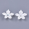5-Petal Acrylic Bead Caps CACR-Q034-09A-1