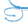 3Pcs 3 Colors Imitated Pearl Acrylic and ABS Plastic Imitation Pearl Beads Braided Bead Bracelets for Women BJEW-JB12082-5