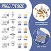 20Pcs 10 Styles 304 Stainless Steel Corrugated Beads STAS-TA0003-14-4
