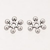Snowflake Tibetan Silver Spacer Beads LS-A402-3