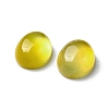 Natural Yellow Agate Cabochons G-A029-01-01-3