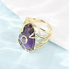 Natural Amethyst Cuff Rings GG-CBA5FCC-03G-05-3