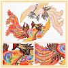 Phoenix Computerized Embroidery Cloth Iron on/Sew on Patches DIY-WH0366-17-4