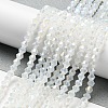 Imitation Jade Electroplate Glass Beads Strands GLAA-F029-J4mm-A05-4