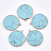 Synthetic Turquoise Pendants G-T112-24N-1