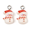 Christmas Theme Opaque Resin Pendants LS-RESI-S08-02K-1