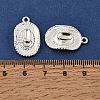 Tibetan Style Alloy Hat Pendants LS-TIBEP-1023-S-FF-3