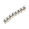 Brass Micro Pave Cubic Zirconia Beads KK-M312-21-2