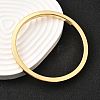 Brass Plain Bangles for Women BJEW-D339-01G-3